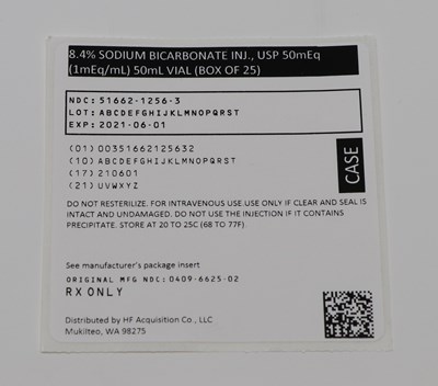 5166212563 Label Sodium Bicarb